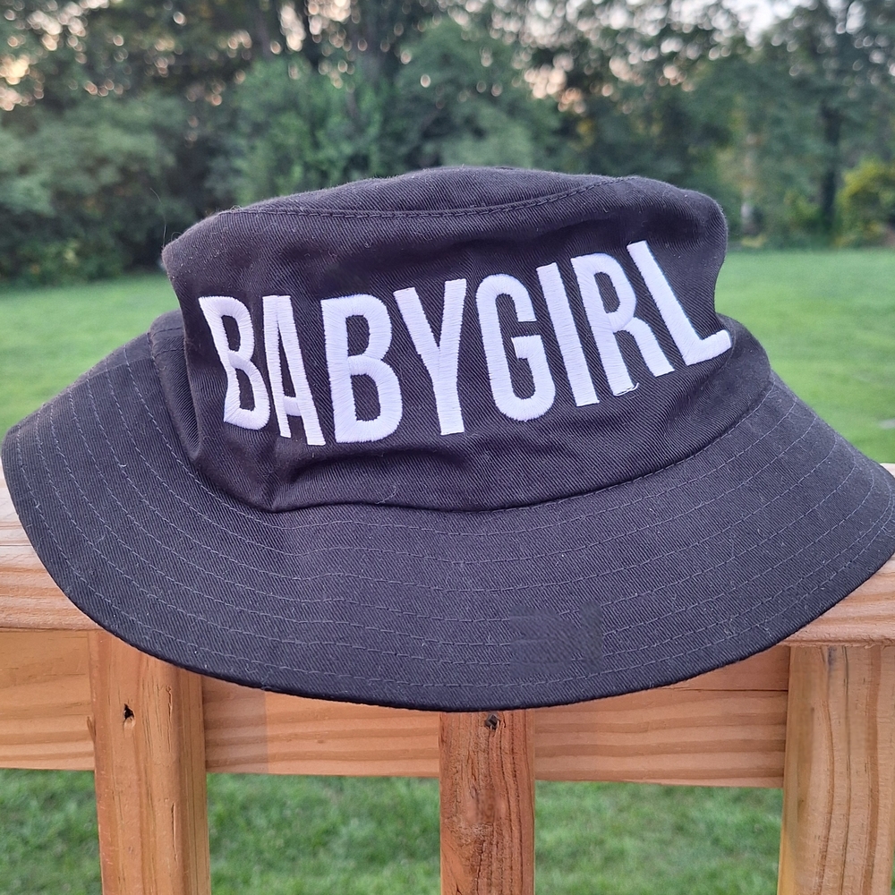 Y2K Style Dimepiece Babygirl Bucket Hat DXMPIECE 2000s Astheic Black & White